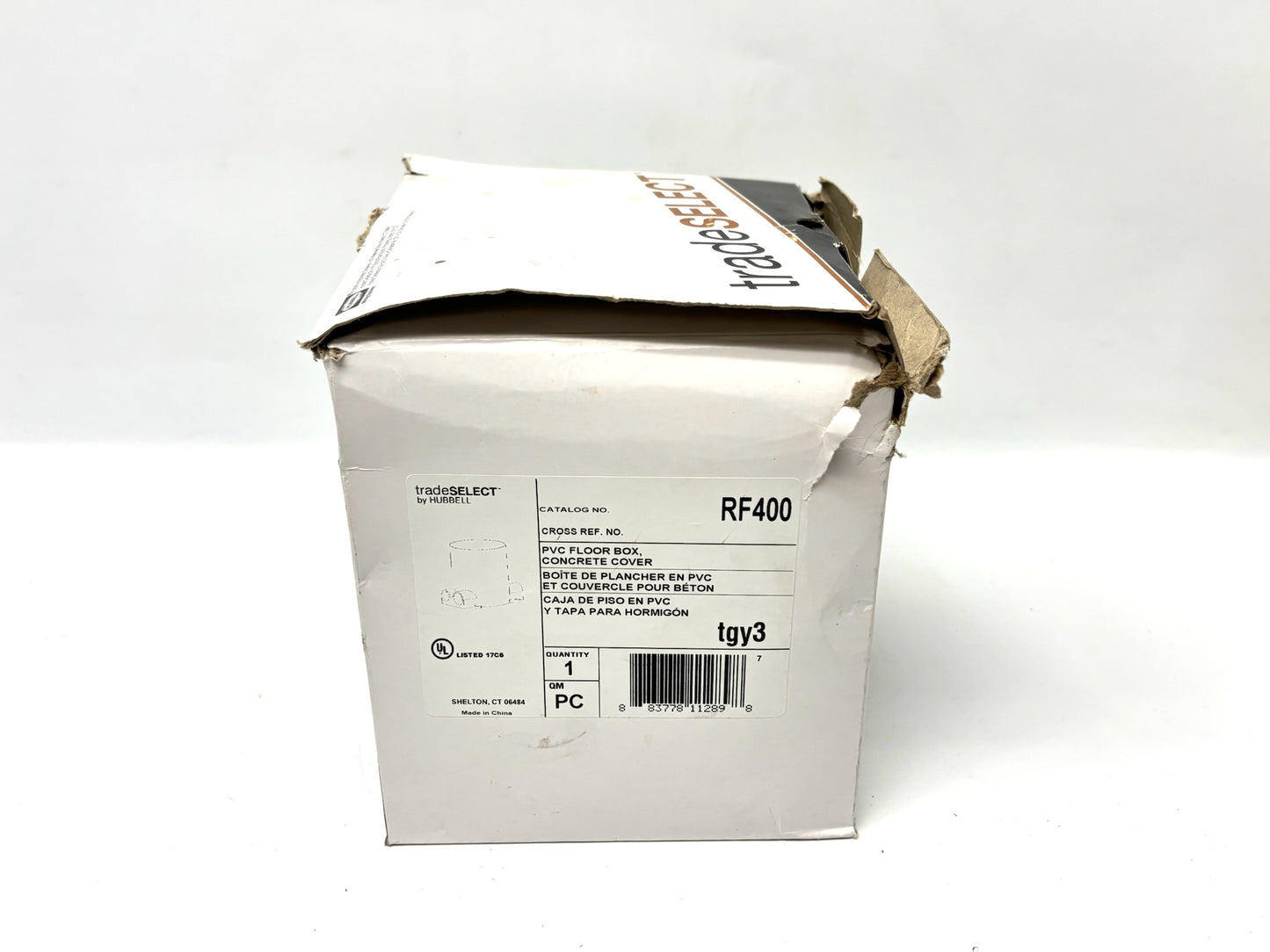 Hubbell tradeSELECT RF400 Fully-Adjustable PVC Floor Box Kit with Cover