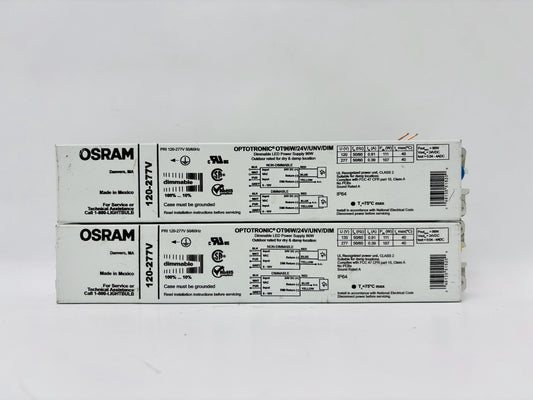 2 Pk Osram OT96W/24V/UNV/DIM 120-277V LED Drivers (Dimmable, Constant Voltage)