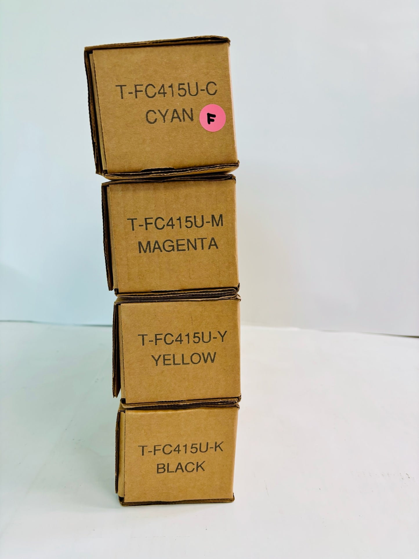 4 Genuine Toshiba 2515AC, 3015AC Cyan, Magenta, Yellow & Black Toner T-FC415U CMYK