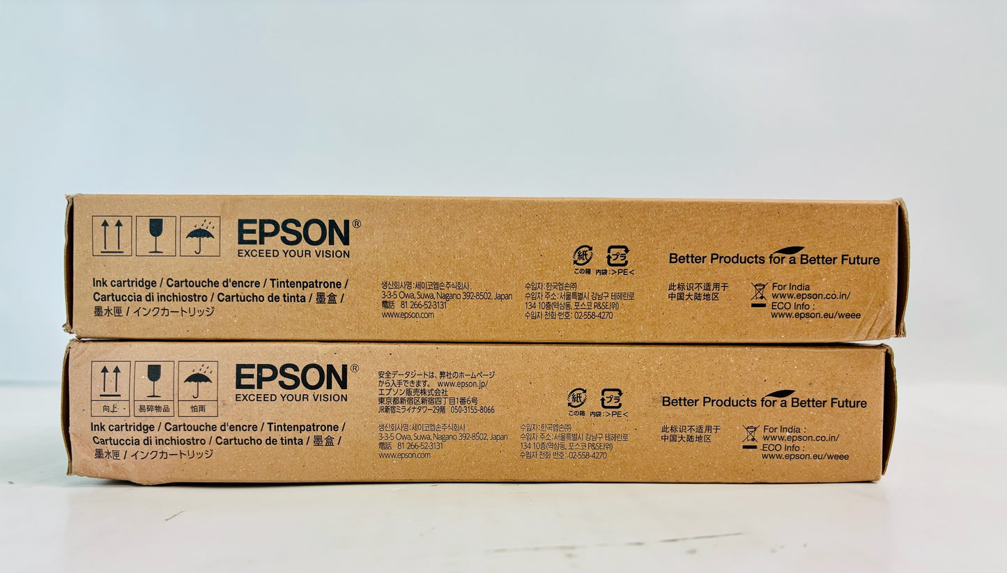 2 Genuine Epson T3000, T3270 Yellow & Photo Black Ink T6934, T6931 (Exp 2024,25)