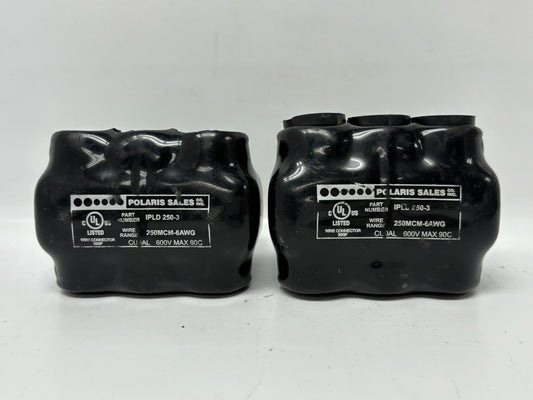 2 Pk Polaris IPLD250-3 3-Port Insulated Multi-Tap Connector