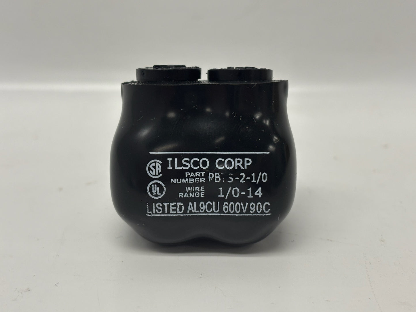 9PK ILSCO PBTS-2-1/0 Dual-Port Panel Board Terminal, 1/0 AWG