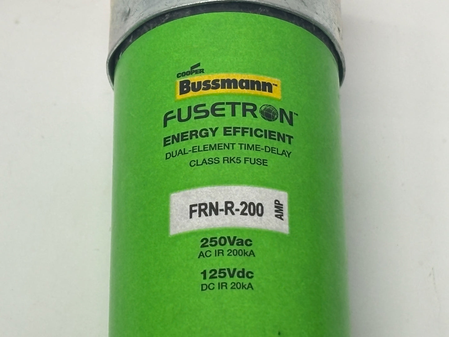 2PK Bussmann FRN‑R‑150 Dual-Element Time-Delay Fuse, 150 A, 250 V AC/125 V DC