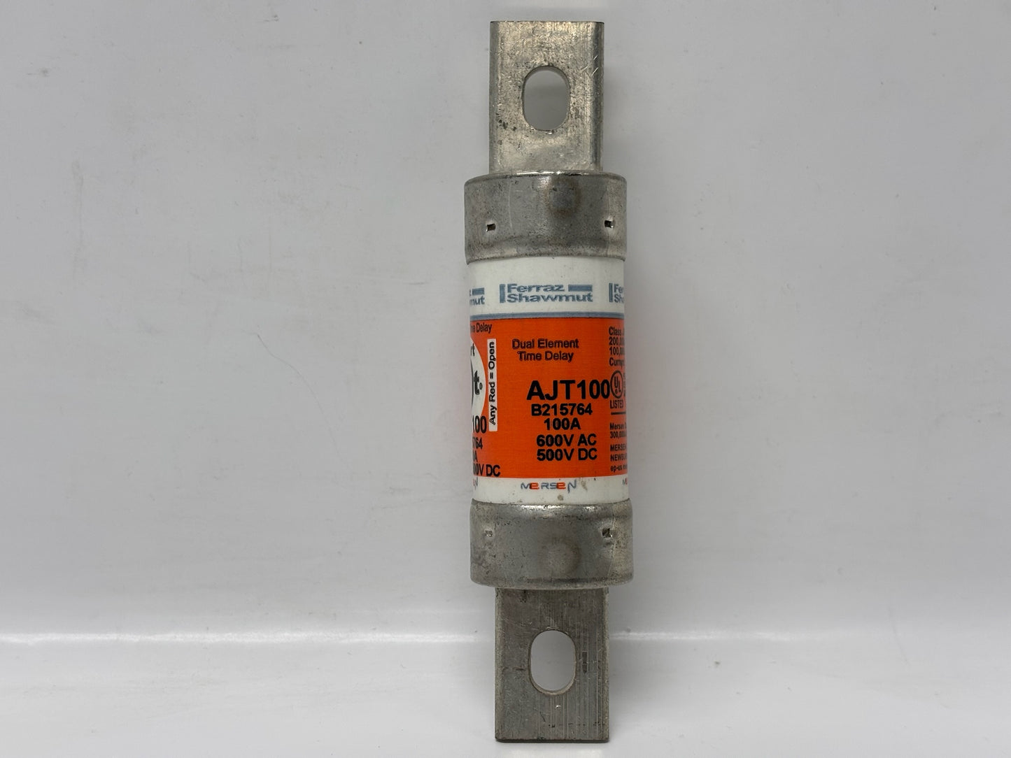 2 Pk Mersen AJT100 100A SmartSpot Class J Time-Delay Power Fuse