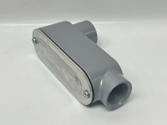 10PK Bridgeport LB-42CG ¾″ Aluminum Type LB Conduit Body with Cover & Gasket