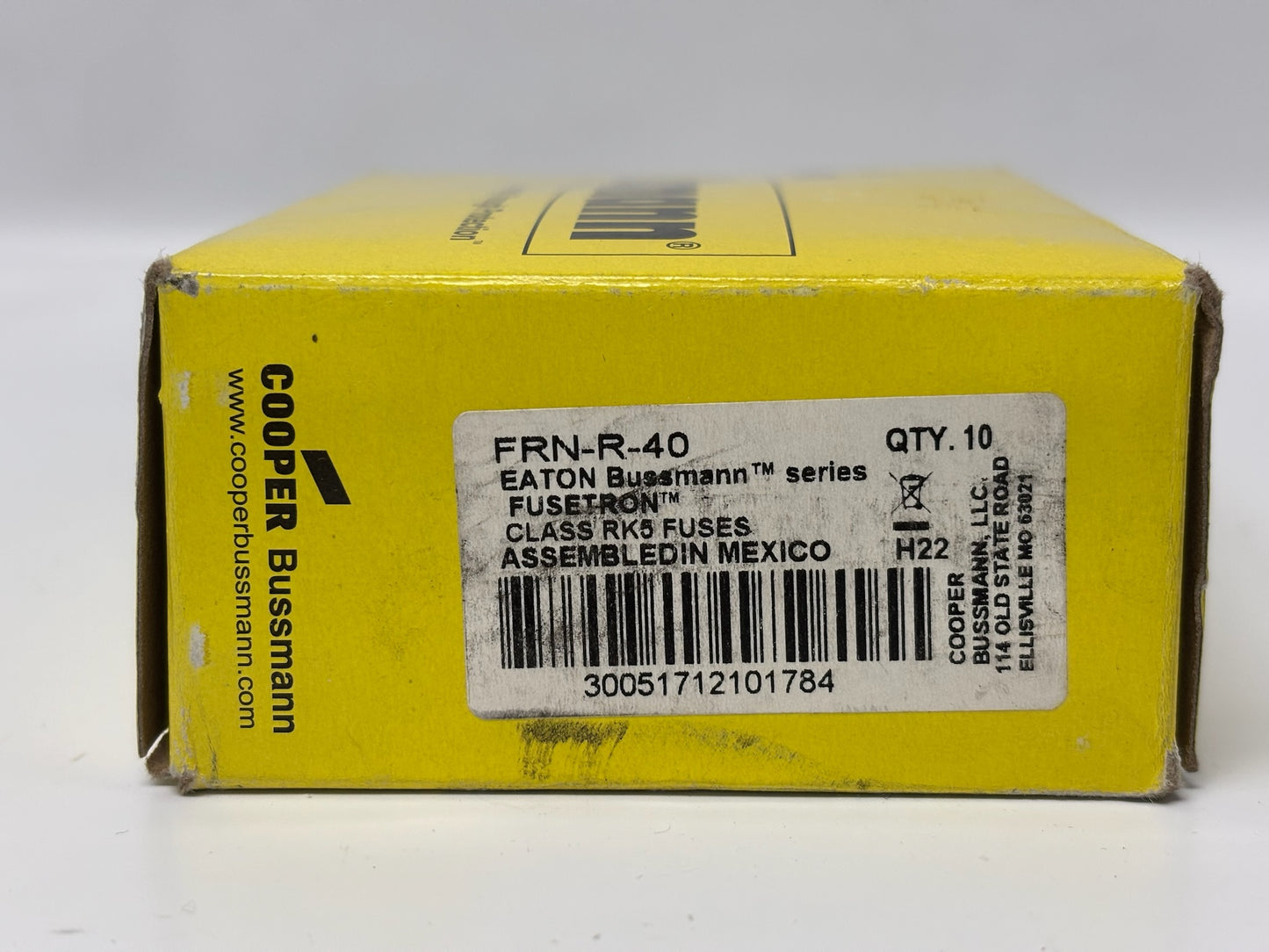 10 Pk Bussman FRN-R-40 Class RK5 40 Amp Time-Delay Fuse for Protection