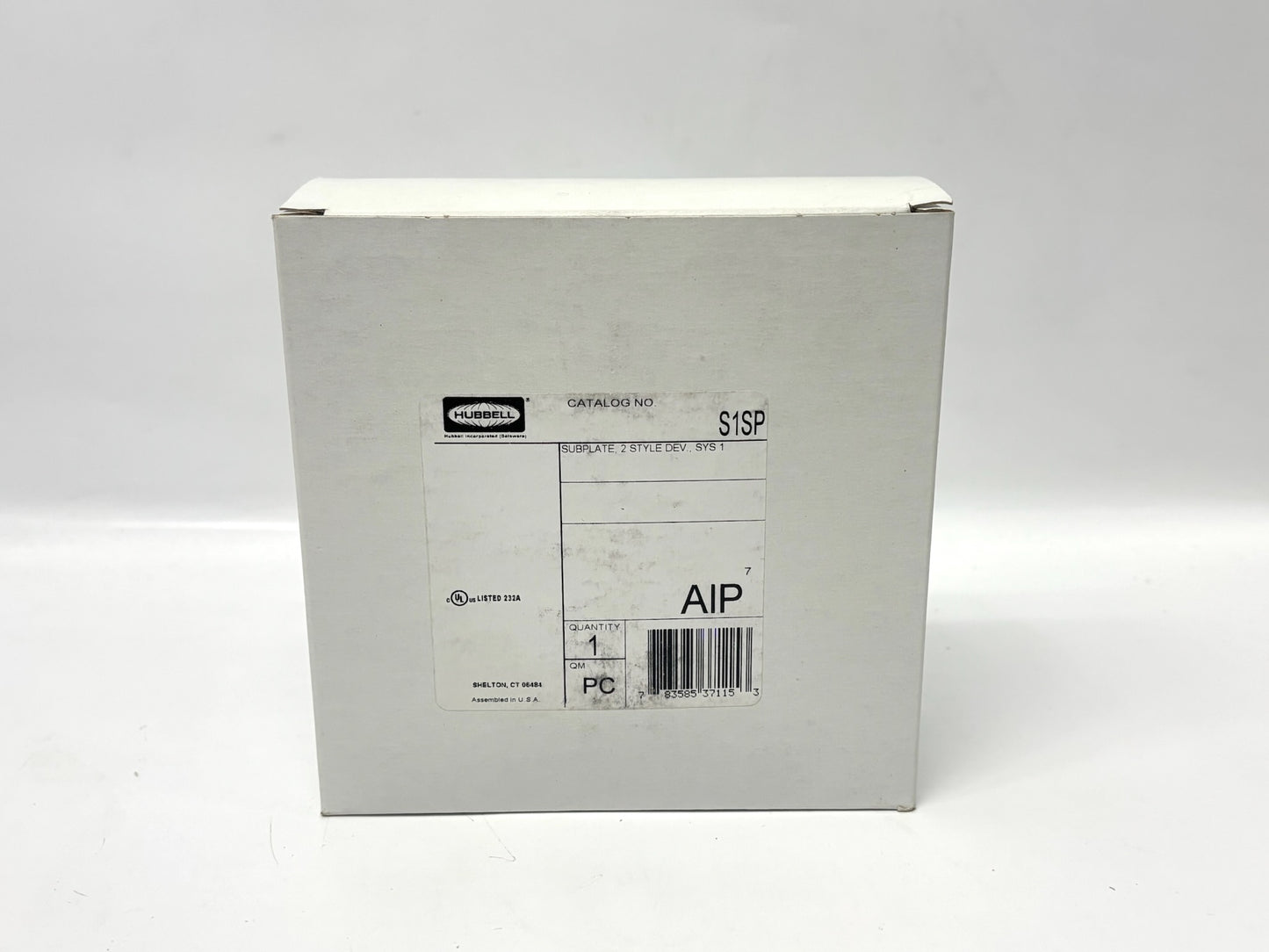 2PK Hubbell S1SP Dual StyleLine®/Decorator Sub-Plate — Floor Box Insert