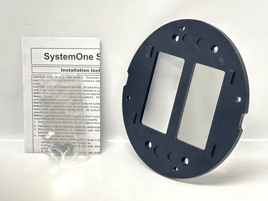 2PK Hubbell S1SP Dual StyleLine®/Decorator Sub-Plate — Floor Box Insert