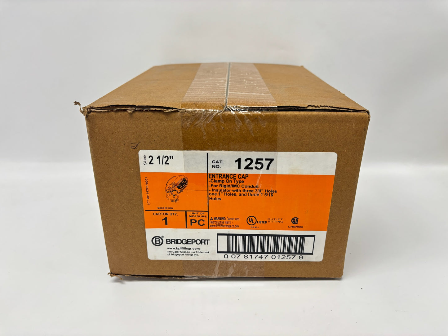 Bridgeport 1257 Clamp‑On Service Entrance Cap