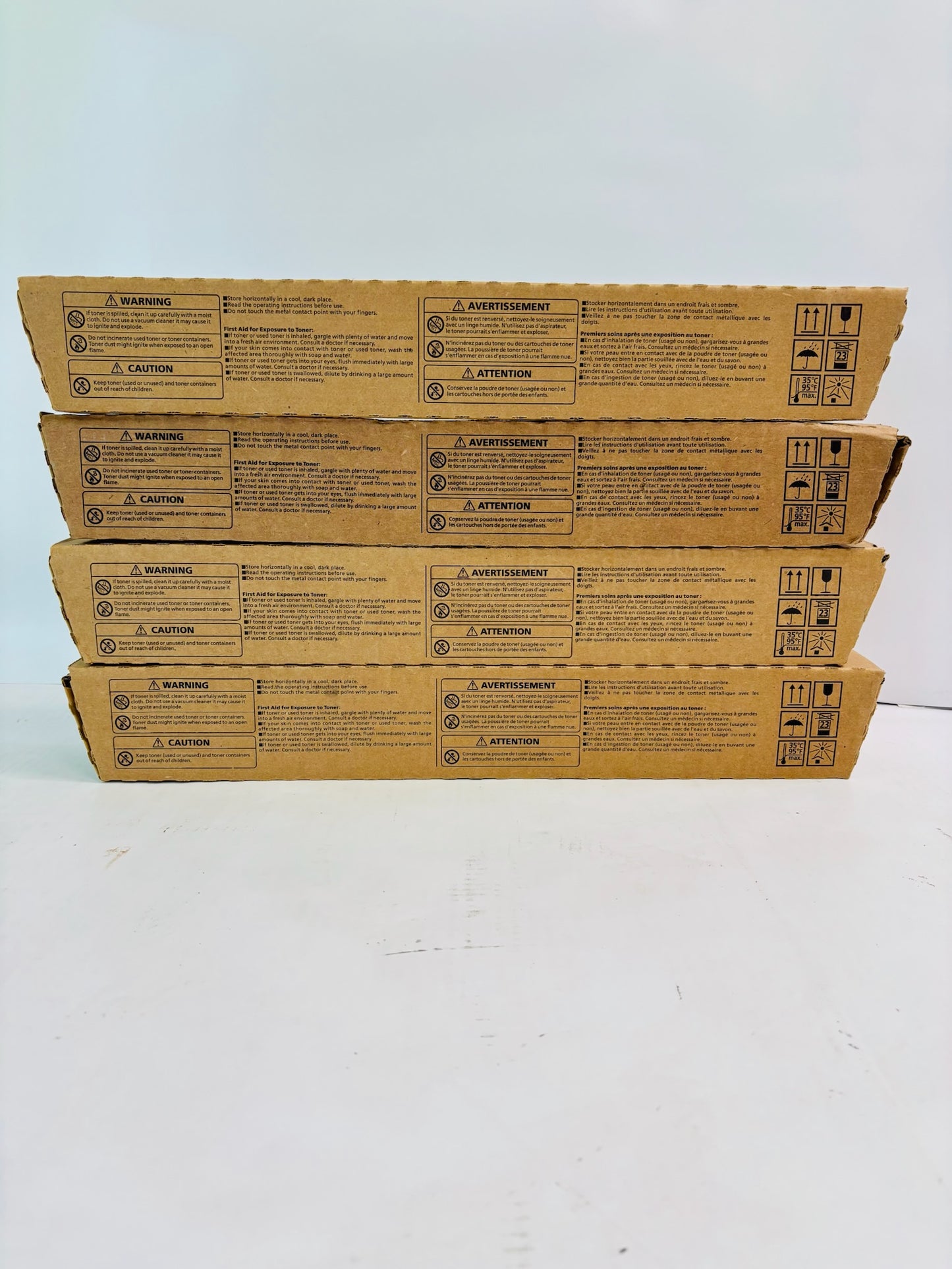 4 Genuine Ricoh MPC2503, C2004 Cyan, Mag, Yellow & Black Toner 841918,19,20,21