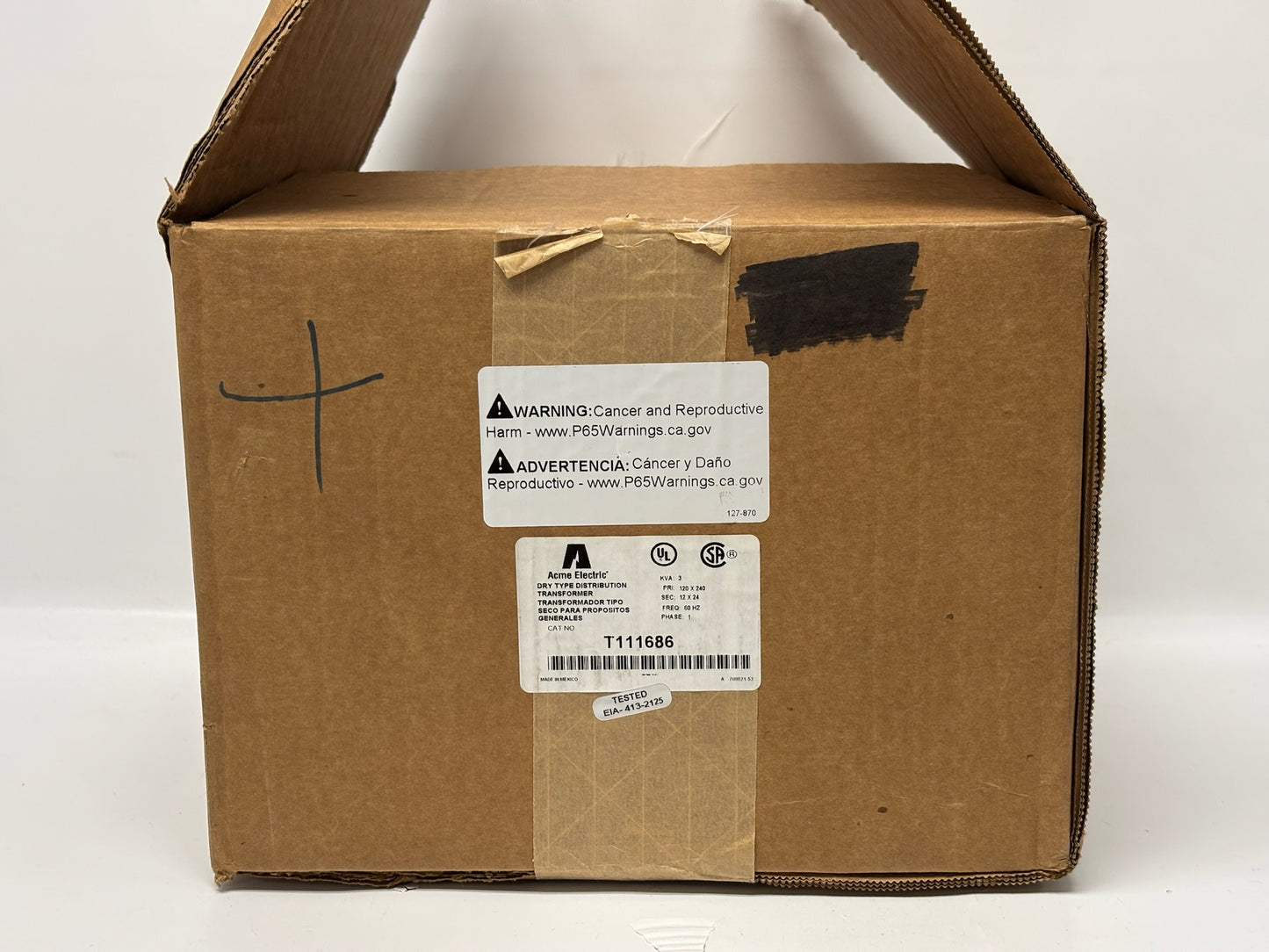 Acme T111686 3 kVA Encapsulated Single-Phase Buck-Boost Transformer 120/240V