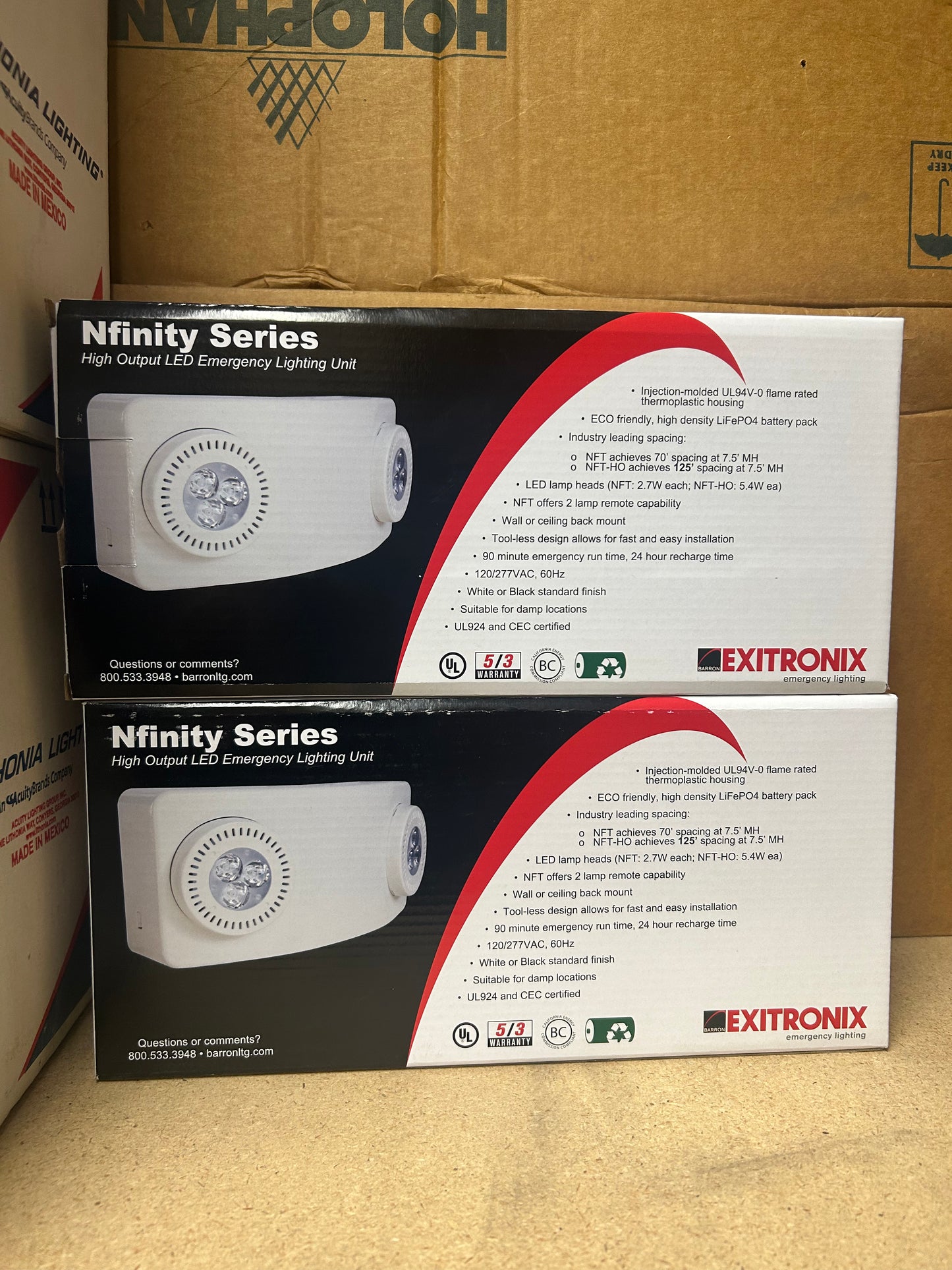 EXITRONIX NFT-HO-W High Output LED Emergency Lighting Unit
