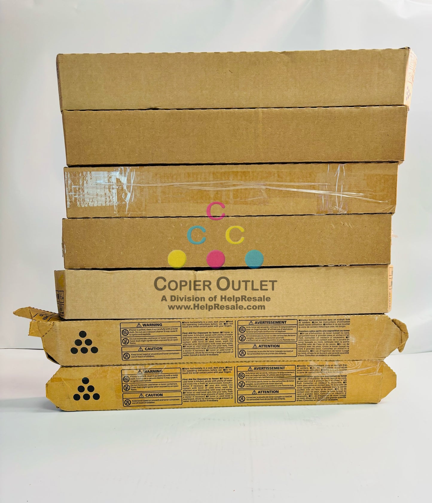 8 Cosmetic OEM Ricoh MPC3503,C3003,C3504 CCMMYYKK Toners 841813, 841814, 15, 16