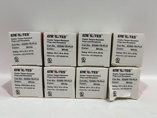 New 8PK Enerlites 63200-TR-PLH Tamper-Resistant Plug Load Receptacle