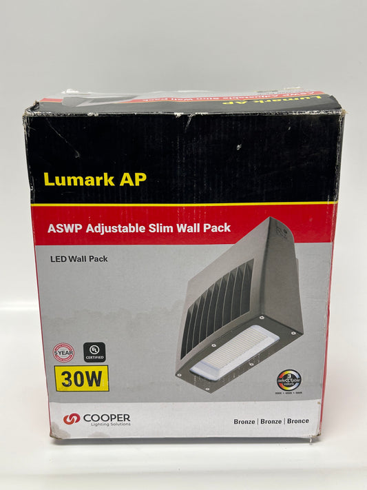 Lumark ASWPLED1S Small Adjust Slim LED Wall Pack Photocontrol 2000-4000 LUM