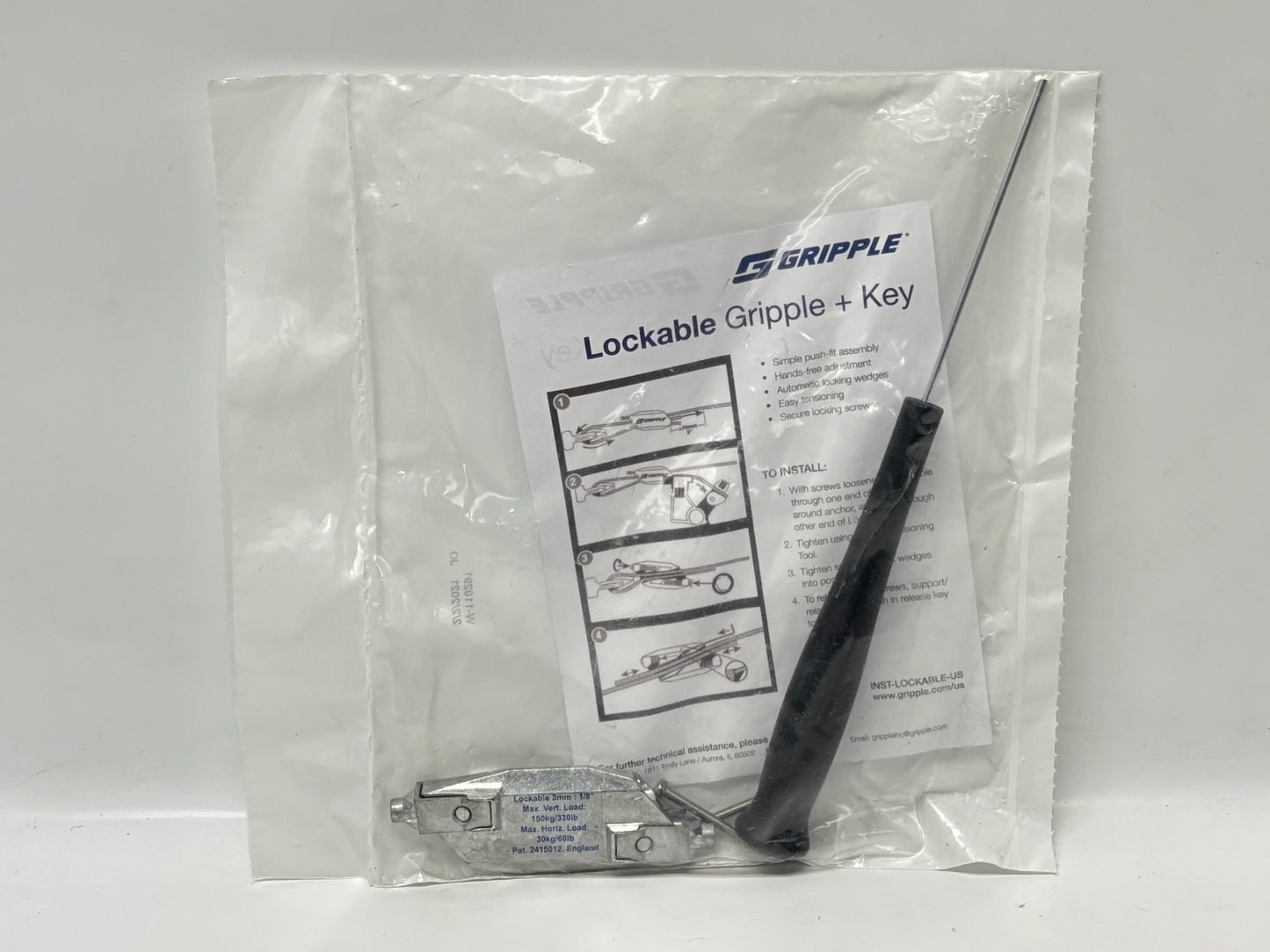 12PK Gripple Lockable Hanger – Heavy-Duty One-Time Cable Termination Clamp