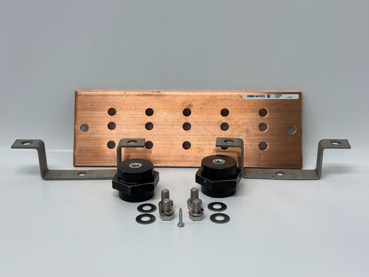 nVent ERICO EGBA14412CC Copper Grounding Busbar With Insulators and Brackets