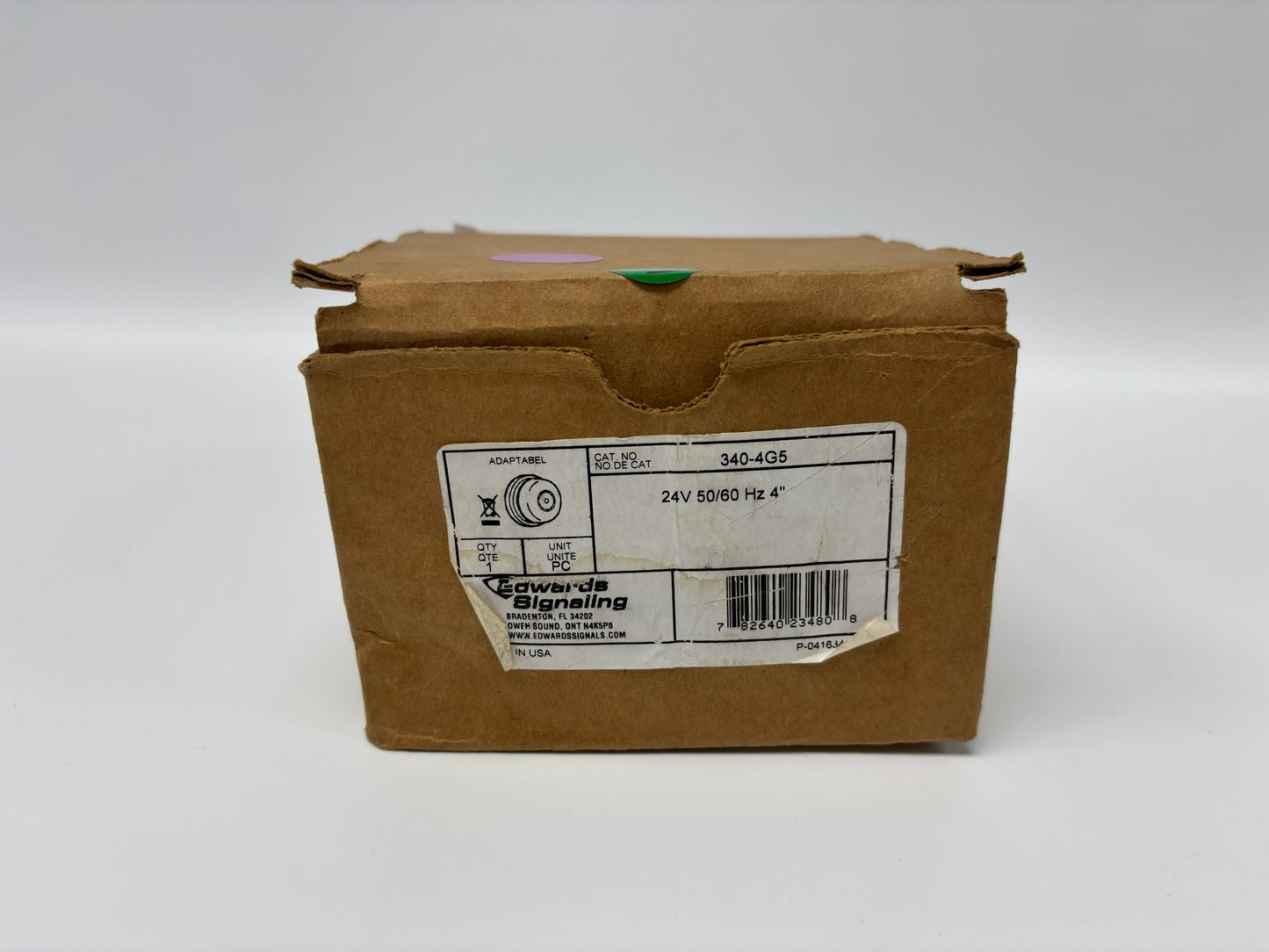 Edwards Signaling 340-4G5 4″ 24 VAC Vibrating Bell Audible Alarm Device