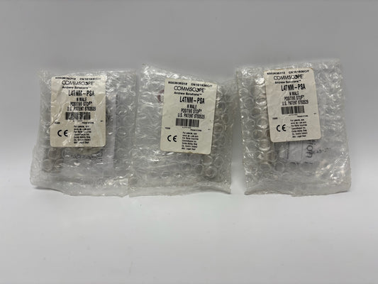 3 Pk Commscope L4TNM-PSA Type N Male Positive Stop RF Connector for 1/2” Cable