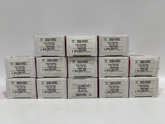 New 13PK Legrand 26362-HGRED Duplex Receptacle 20A-125V