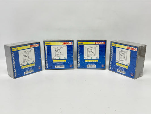 4PK Orbit 2B50-3 2-Gang Weatherproof Outlet Box – 2" Deep, Gray