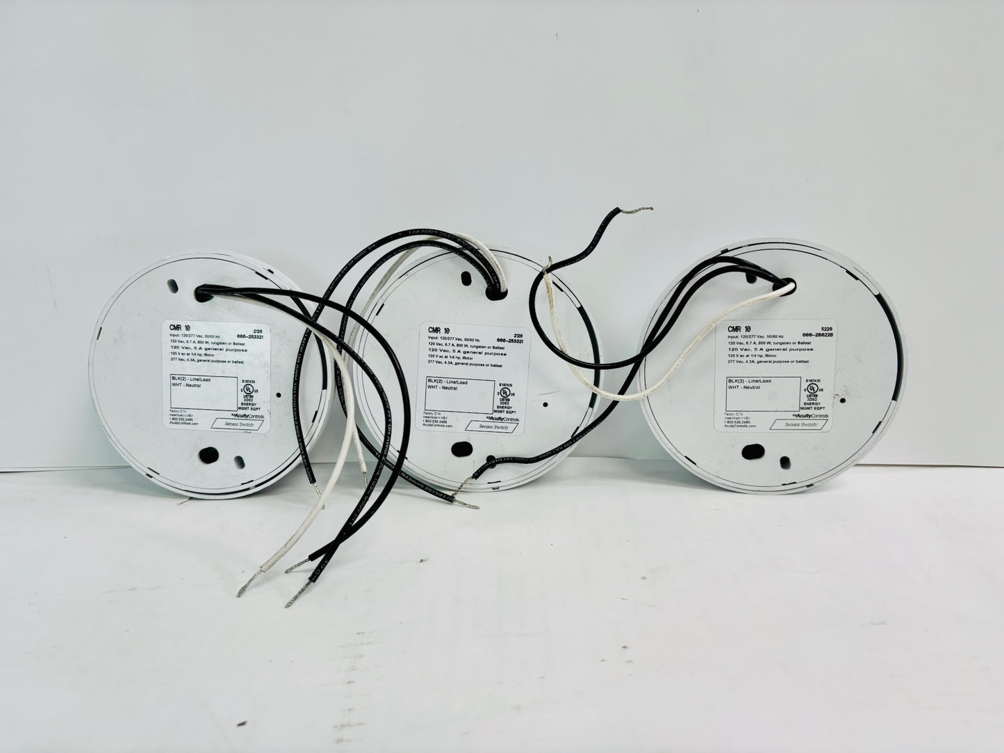 3 Pk Acuity CMR-10 Occupancy Sensor 120/277 Vac 50/60 Hz 6.7 A