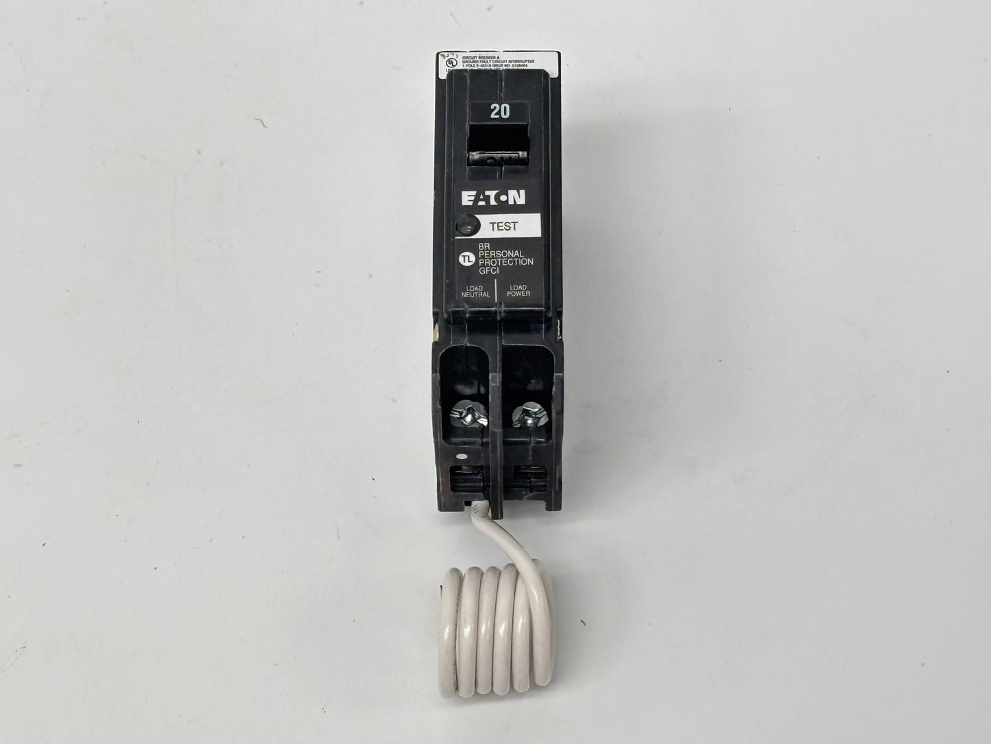 Eaton BRN120GF 20A Single-Pole GFCI Circuit Breaker – 120/240V
