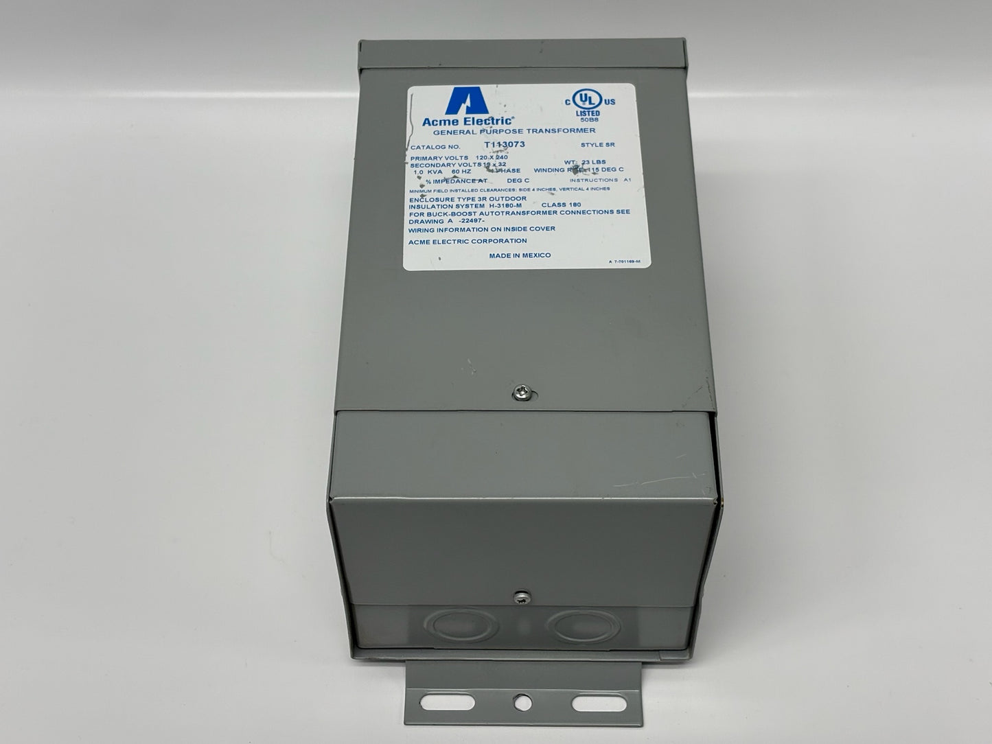 Acme T113073 General Purpose Single-Phase Transformer 1 kVA 120/240V