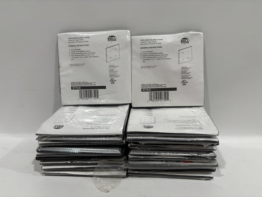 New 20PK Bell Outdoor 5175-0 Blank 2-Gang Weatherproof Cover