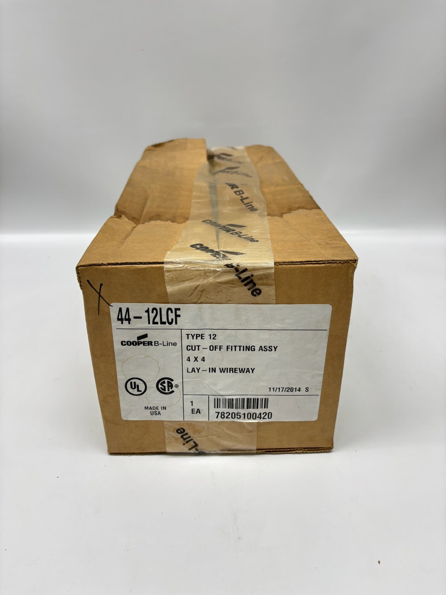 Eaton B-Line 44-12LCF 4" x 4" x 9.5" Top Opening Wireway Cross