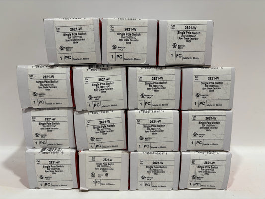 New 15PK Legrand 2621-W 20A Single-Pole Decorator Paddle Switch