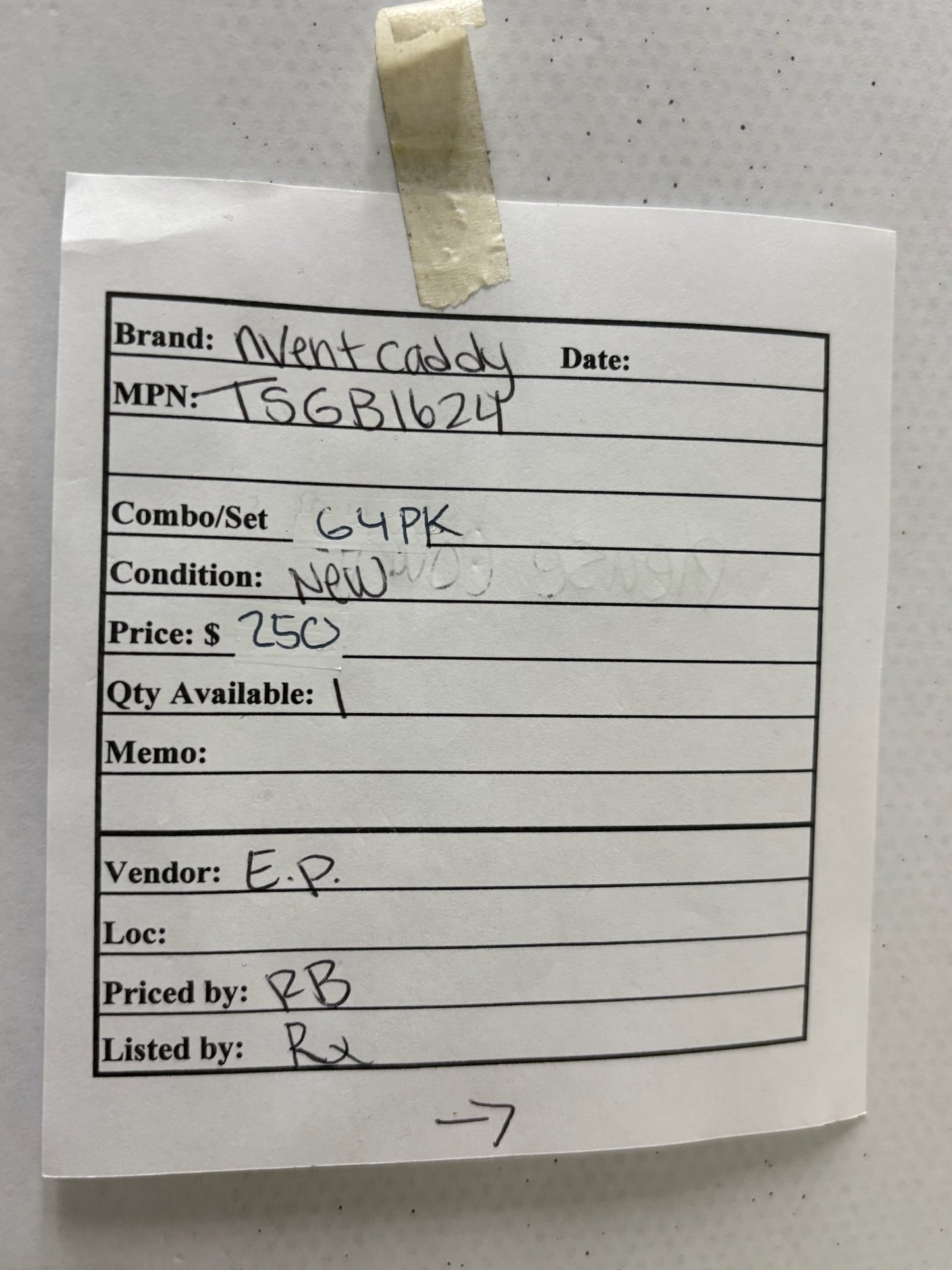 62 Pk nVent CADDY TSGB1624 Telescoping Screw Gun Box Bracket for Stud Support