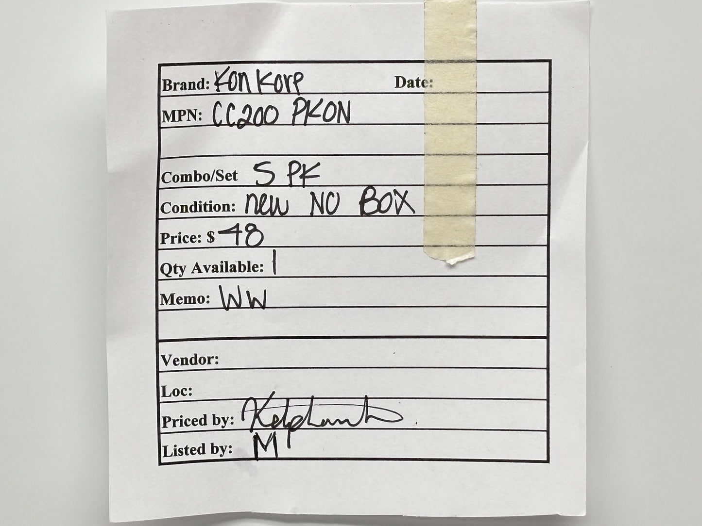 5PK Konkore CC200 Compression Connector – 2" Threadless Rigid, Zinc Plated