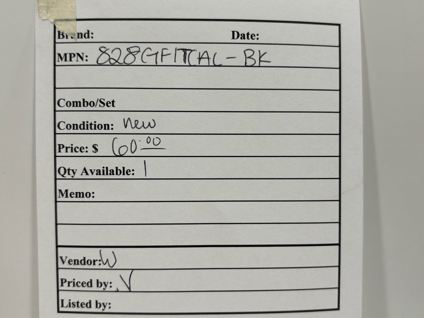 New WireMold 828GFITCAL-BK Decorator Receptacle Plate