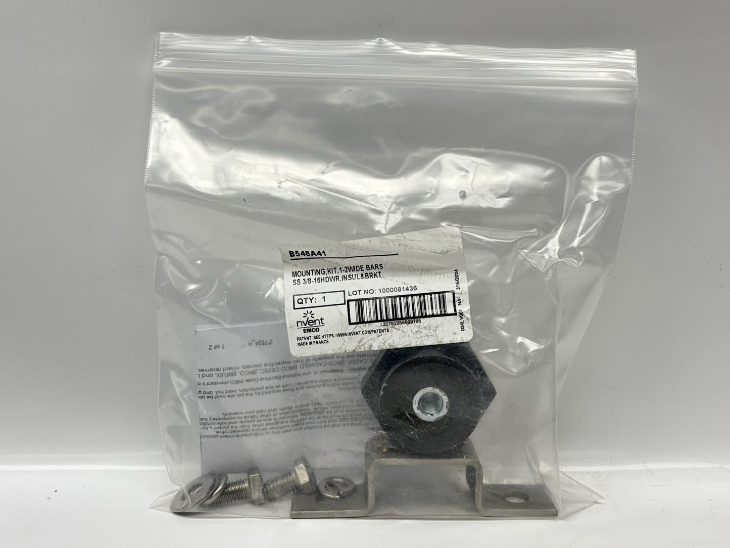 nVent CADDY EGBA1421BB Copper Grounding Busbar Assembly 2" x 12"