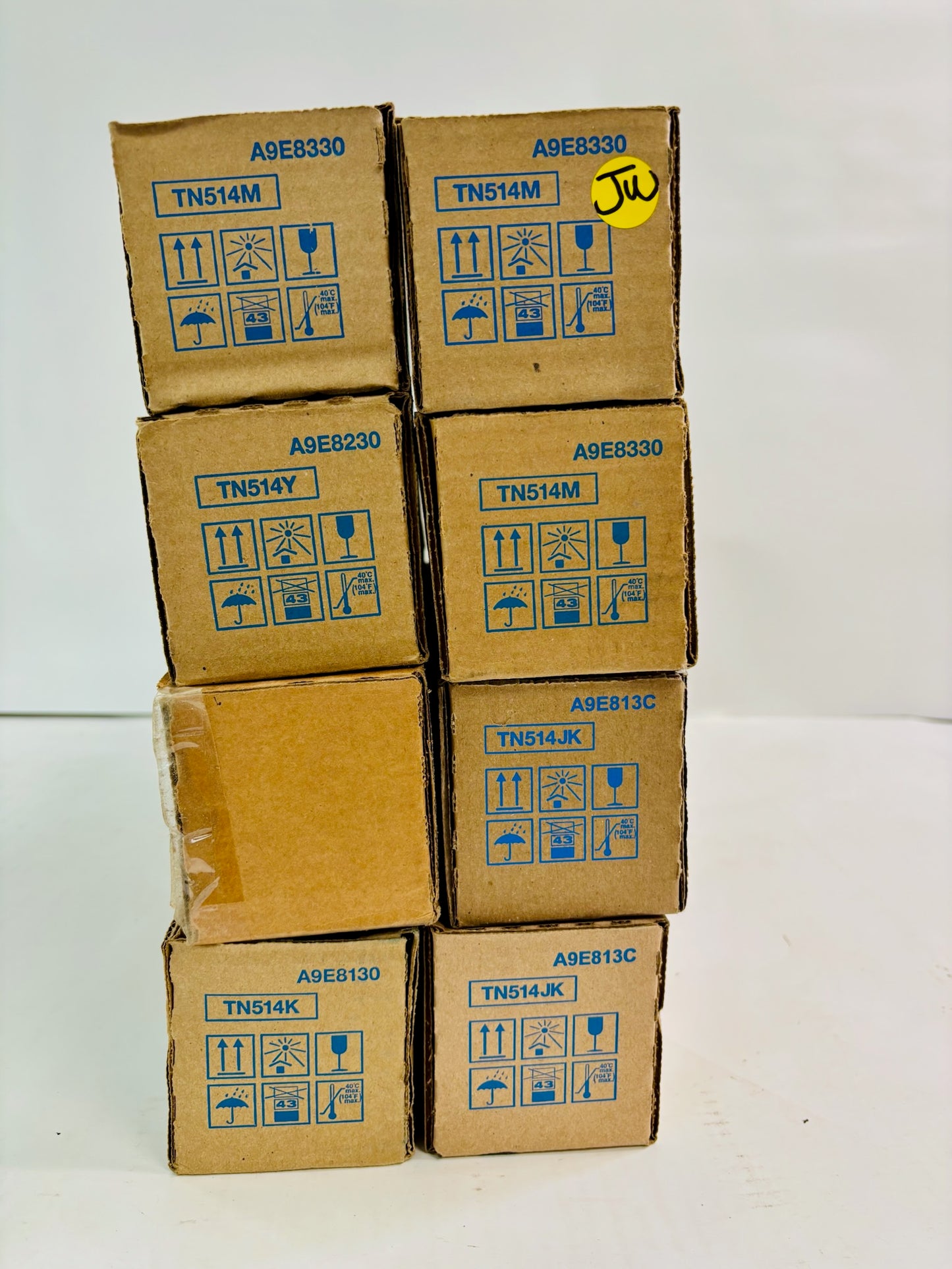8 Genuine Konica BH C458,C558 Magenta, Yellow & Black Toner TN514 MMMYYKKK