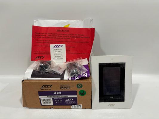 RTI KX3 3.5" In-Wall Touch panel Keypad with Built-In Control Processor