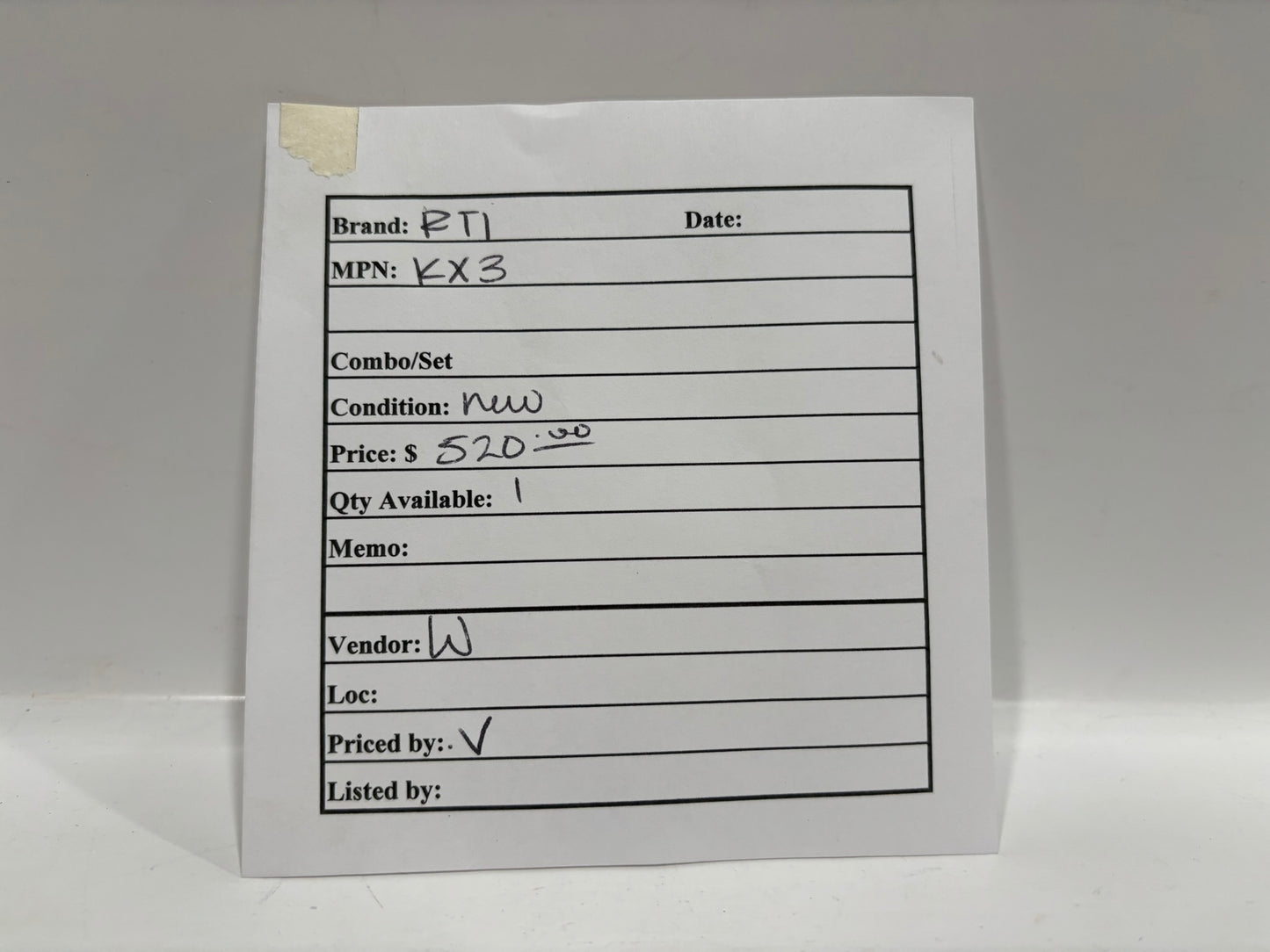 RTI KX3 3.5" In-Wall Touch panel Keypad with Built-In Control Processor