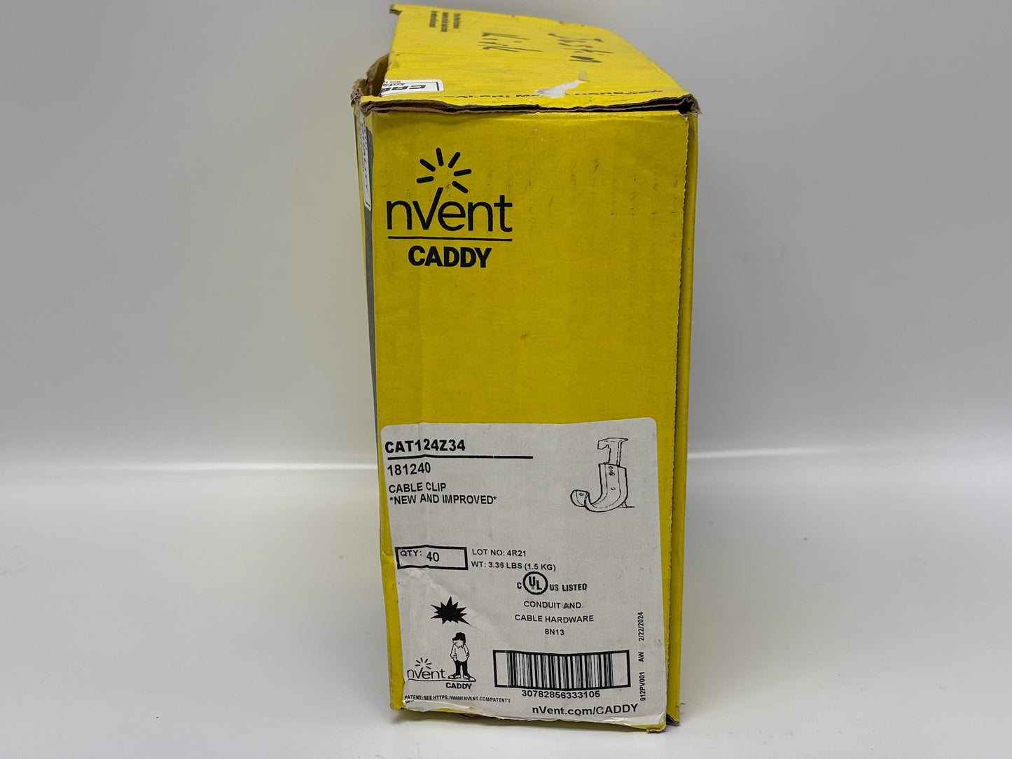 70 Pk Nvent Caddy CAY124Z34 Steel Cable Support or Conduit Mounting Component