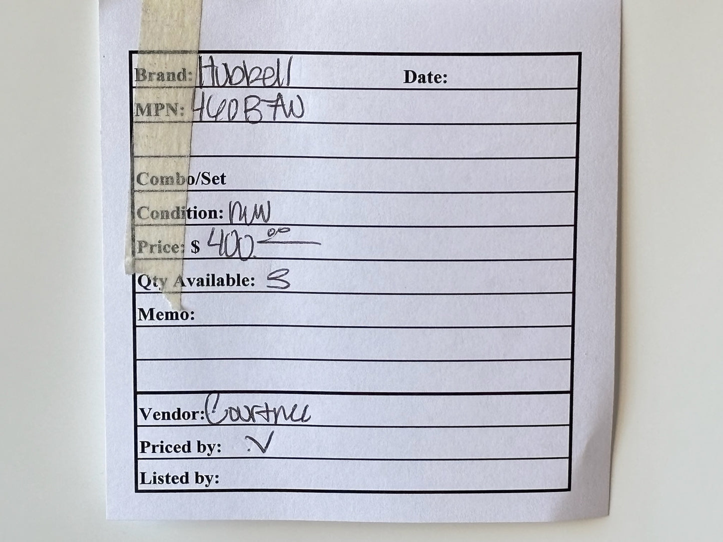 Hubbell 460B7W 60A 480V 3-Phase 4-Wire Watertight Male Connector