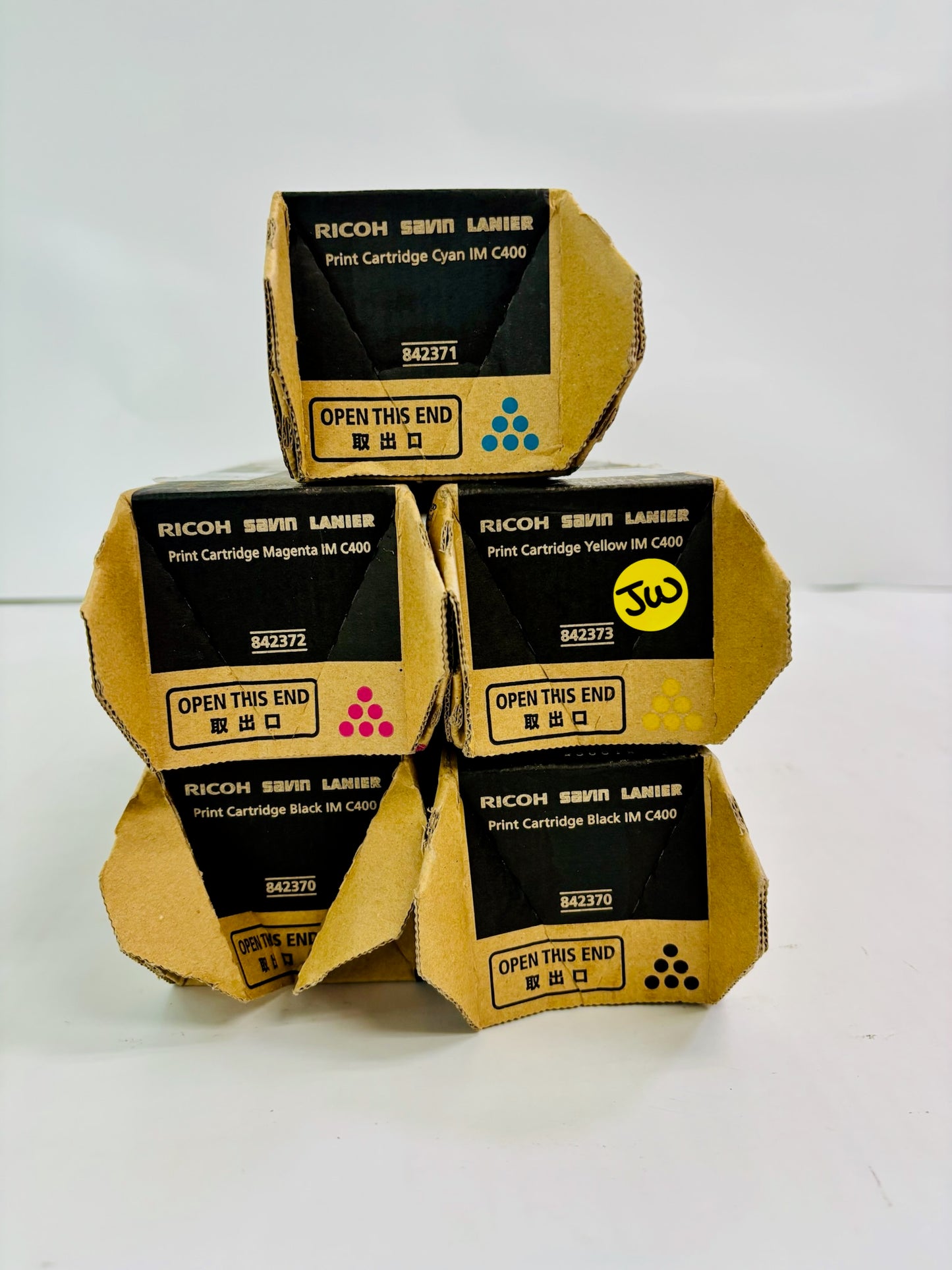 5 Cosmetic Genuine Ricoh IMC400F,C400SRF CMYKK Toner 842370,842371,842372,842373