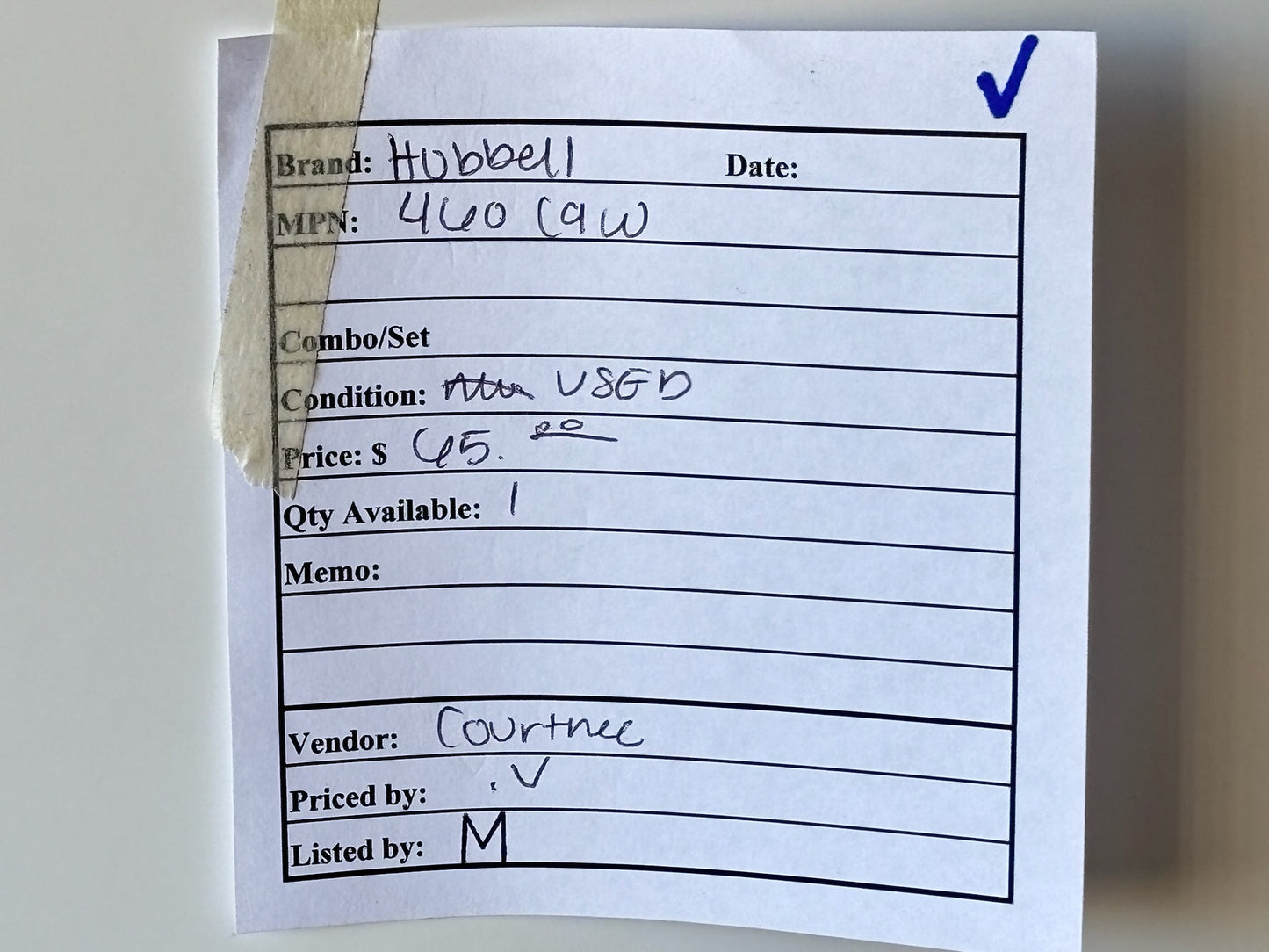 Hubbell 460C9W 60A 250V 3-Phase Watertight Female Connector Body