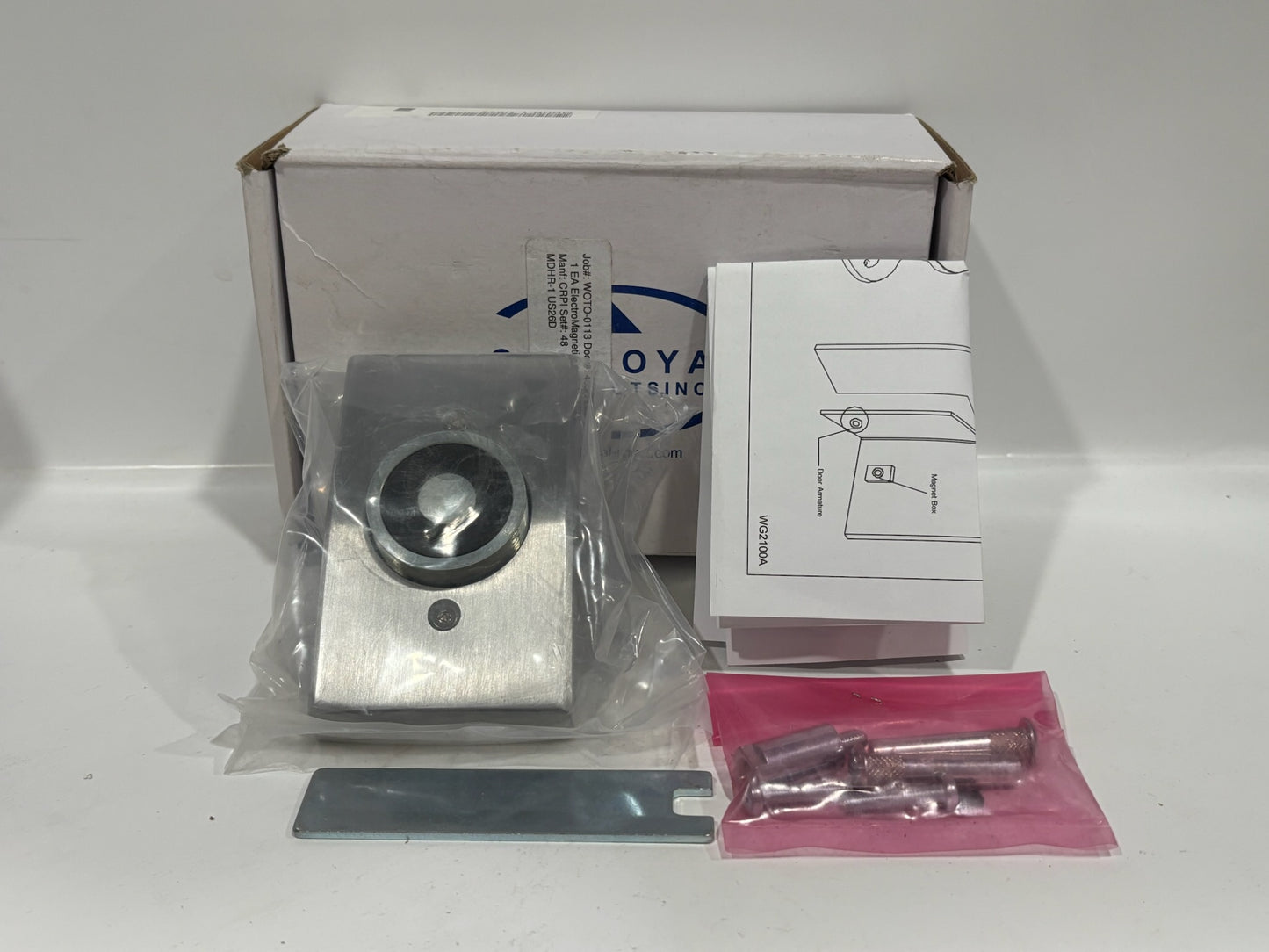 New 3PK Cal Royal MDHR-1 Magnetic Door Holder 24V DC or 120V AC