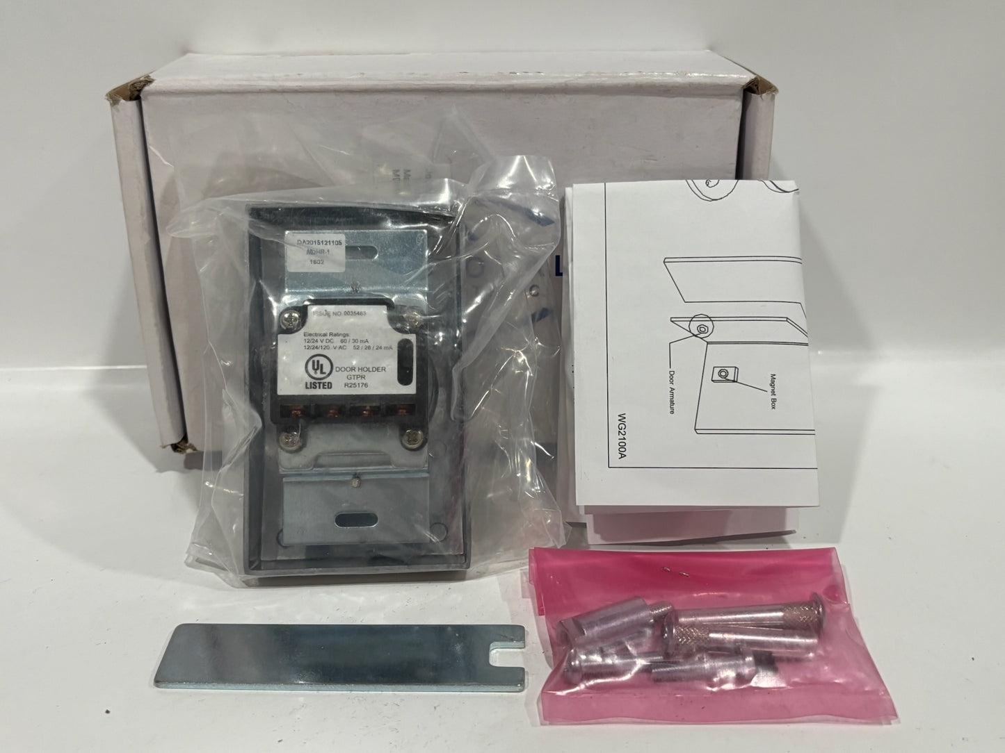 New 3PK Cal Royal MDHR-1 Magnetic Door Holder 24V DC or 120V AC