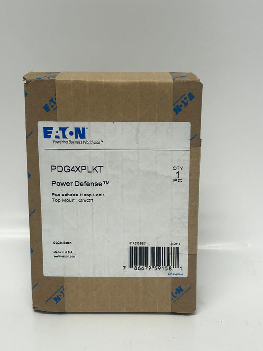 EATON Power Defense PDG4XPLKT Padlockable Hasp Lock Top Mount On/Off