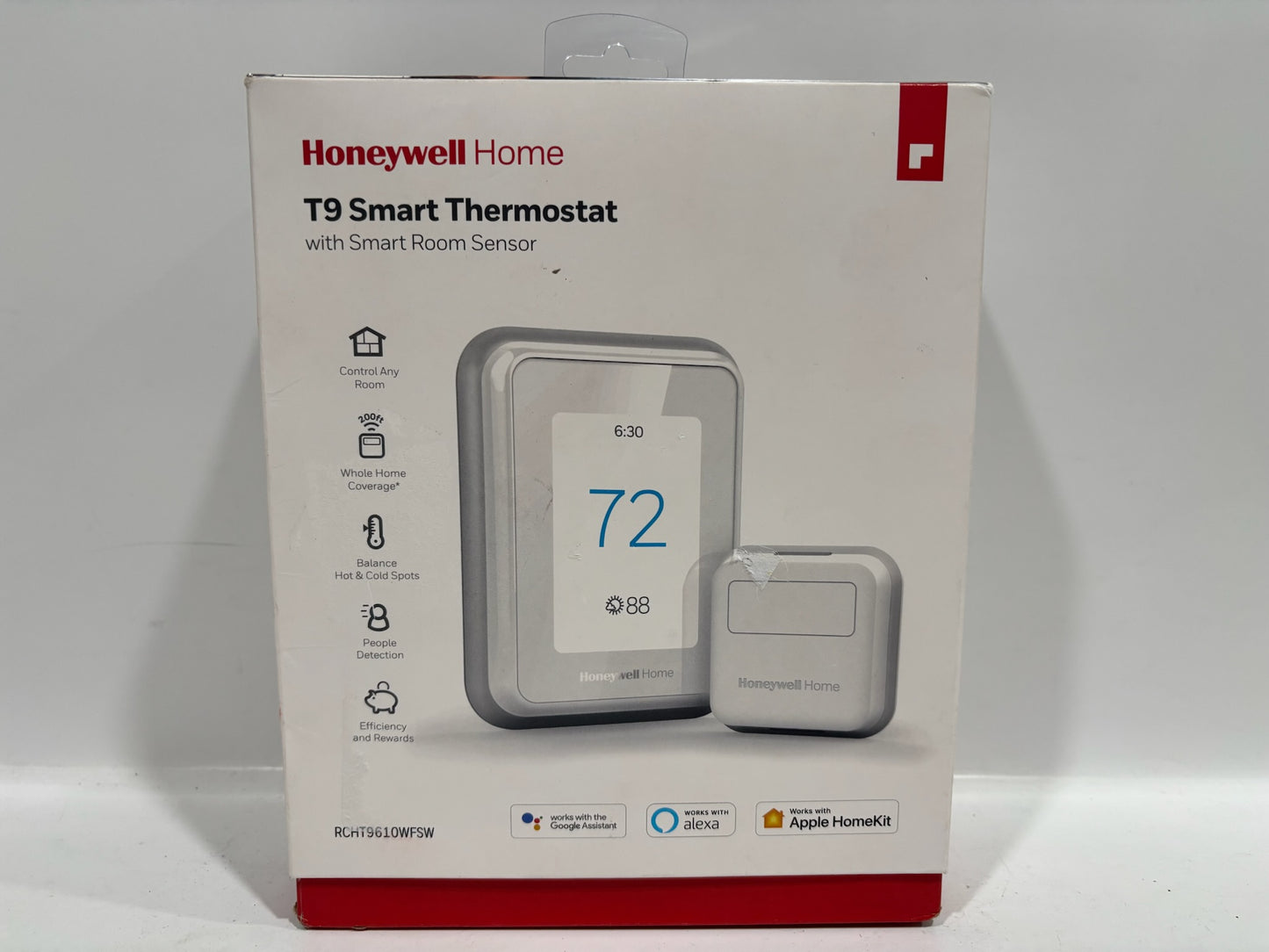 New Open HoneyWell T9 Smart Thermostat With Room Sensor
