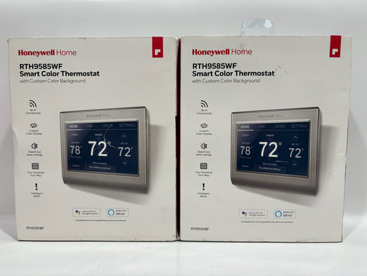 New 2PK Open Honeywell RTH9585WF Smart Color Thermostat w/ Color BG
