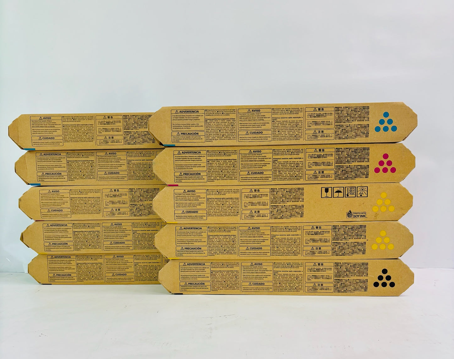 10 Genuine Ricoh IM C300F,C400F CMYK Toner 842378,842379,842380,842381