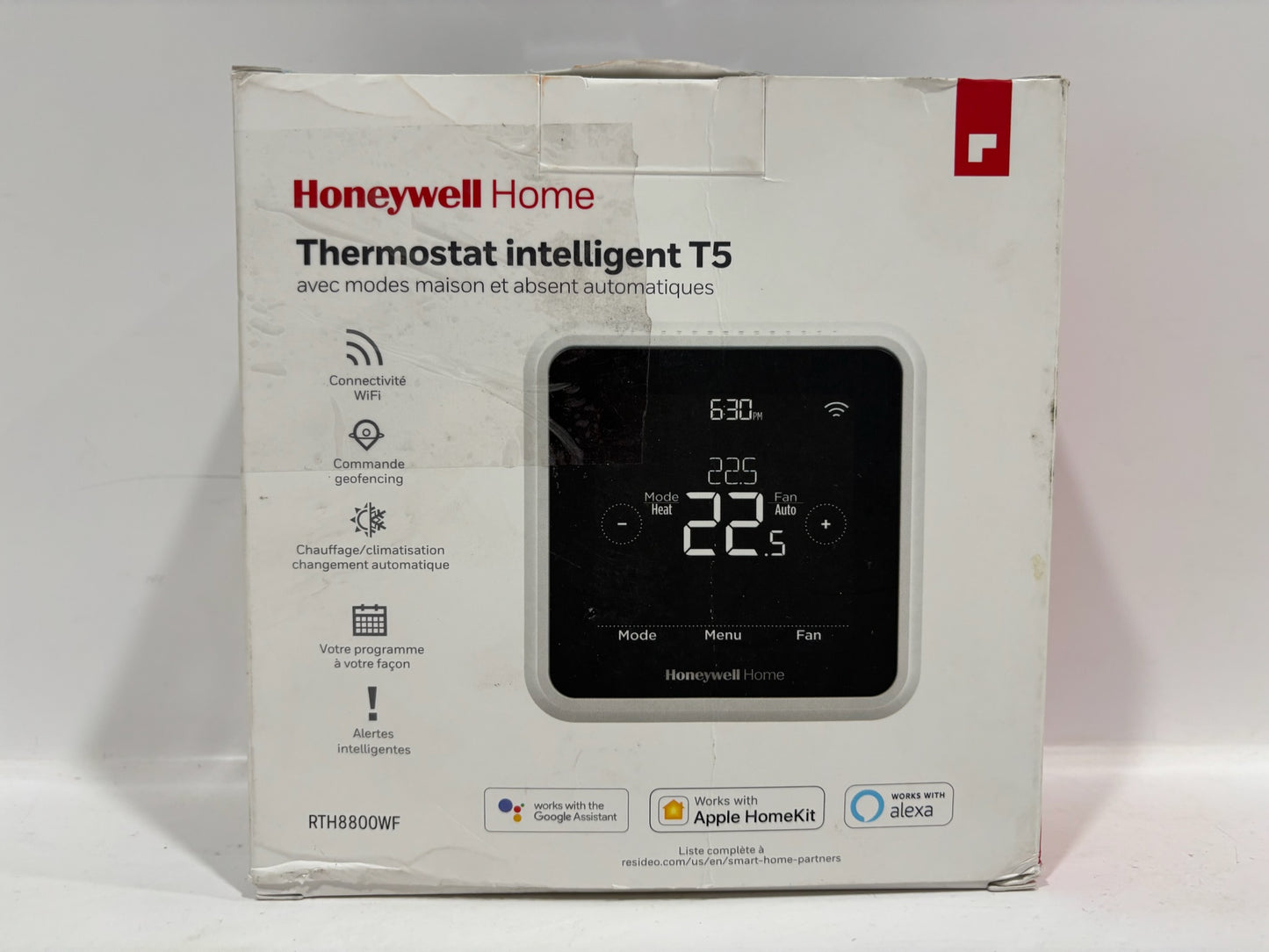 New Open HoneyWell T5 Smart Thermostat with Auto Home/away Mode
