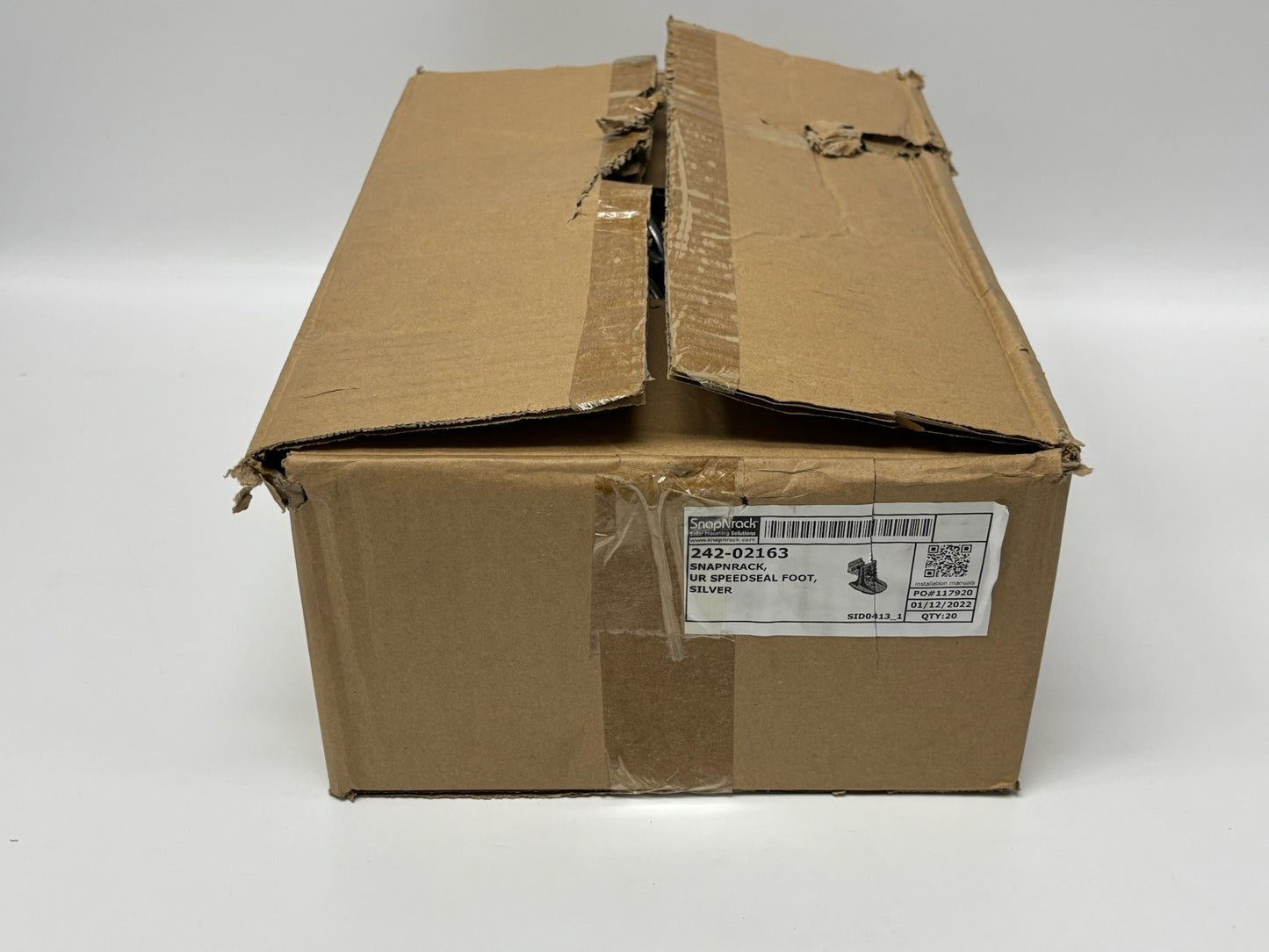 20 Pk SnapNrack 242-02163 Ultra Rail SpeedSeal Foot Silver Roof Mount Accessory